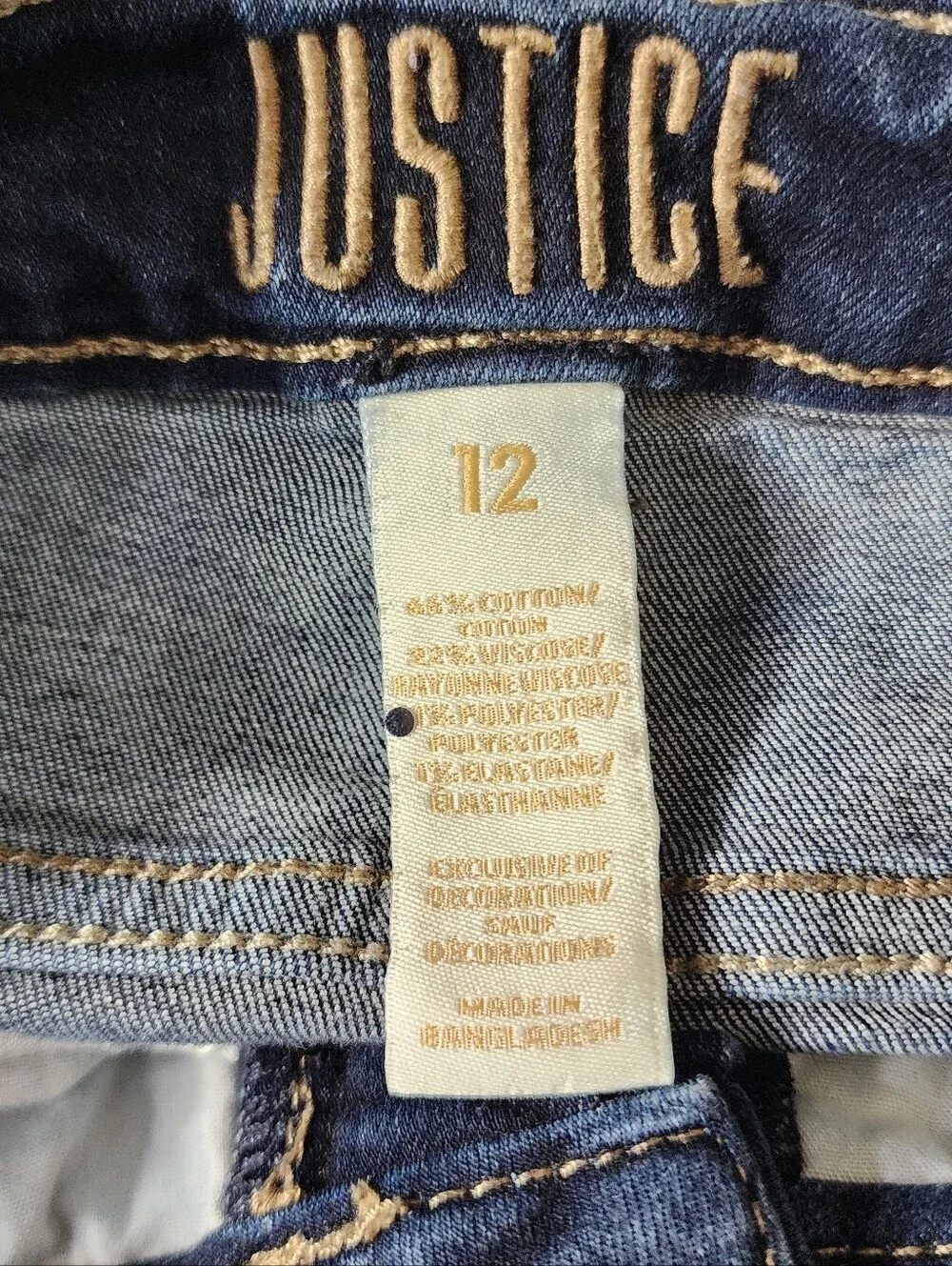 Justice Jean Shorts Girls 12 Used Great Shape